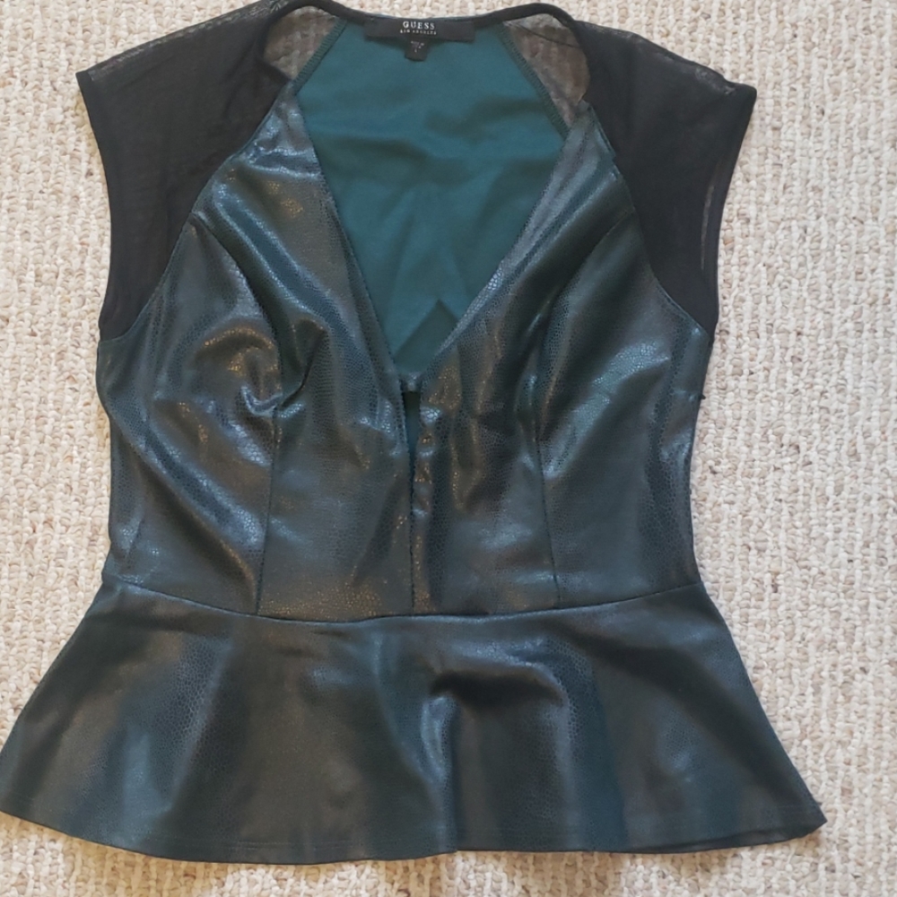 Low Cut Snakeskin Top